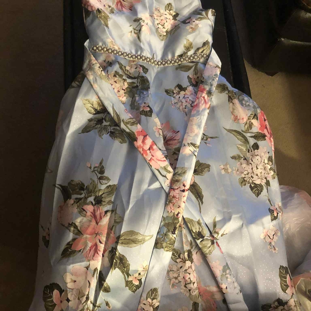 Honey and Rosie Pink and White Pleated Halter Sundress
